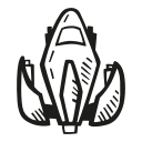 astronomy, scifi, ship, space, space craft, space ship svg vector icon