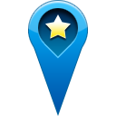 favorite, location, pin, star, start icon