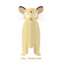 kanto, normal, persian, pokemon svg vector icon