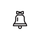 bell, chistmas, gift svg vector icon