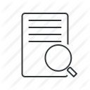 document, file, lookup, paper, research, search, text icon