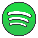 communication, entertainment, media, network, social, spotify svg vector icon