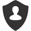 user,shield icon