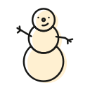 christmas, cold, frost, fun, holiday, snow, snowman svg vector icon