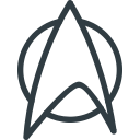 geek, logo, movie, star, trek svg vector icon