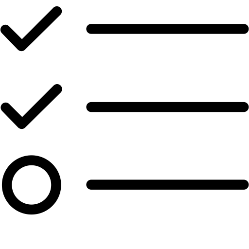 List svg vector icon