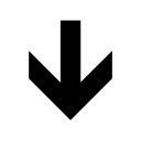 arrow,down,descend,download,fall,decrease,descending icon