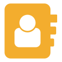 contact, directory svg vector icon