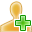 user,yellow,add,plus,account,profile,people,human icon