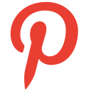 logo, network, pinterest, social svg vector icon
