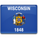 flag, wisconsin icon