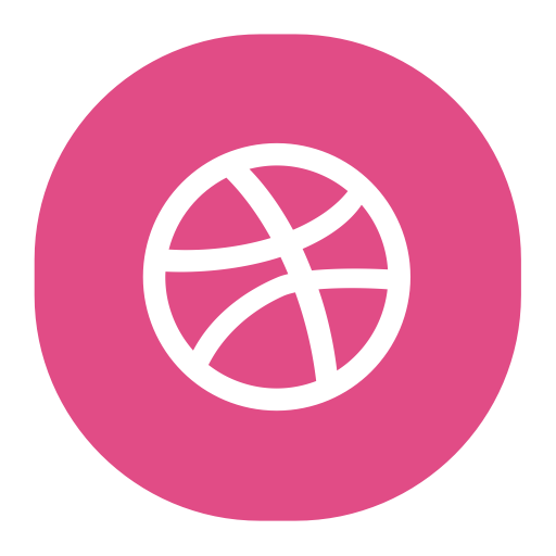 Dribbble svg vector icon