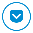 circle, circular, pocket, round, share, social svg vector icon