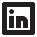 linkedin, social svg vector icon