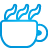 basic, blue, coffee icon