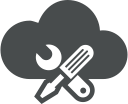 cloud, cloud computing, settings, tools svg vector icon