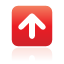 button, navigation, red, up icon