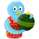 bird, christmas, ornament, twitter, winter icon
