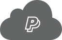 cloud, getway, pay, payment, paypal svg vector icon