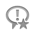 chat,exclamation,star icon