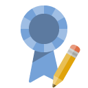 ribbon,pencil icon