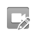 video,pencil icon