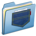 blue,pocket icon