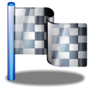checkered, flag icon