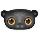black,leopard,animal icon