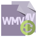file,format,wmv,refresh icon