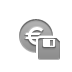 coin,euro,diskette icon
