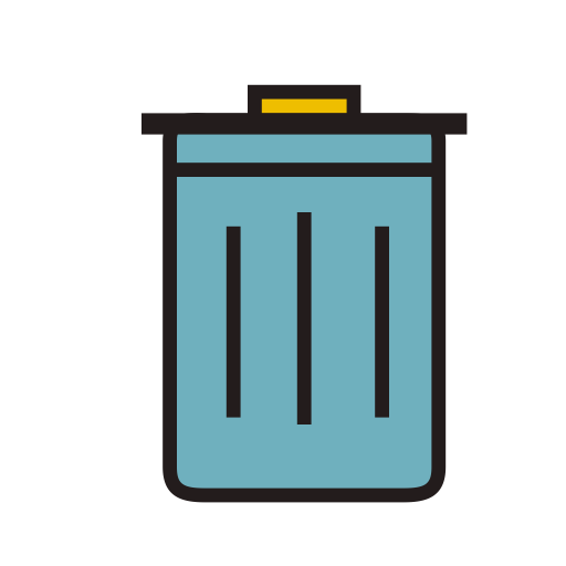 Trash svg vector icon