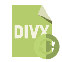 file,format,divx,refresh icon