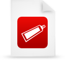document, file, paper, red icon