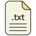 document, file, format, text, txt svg vector icon