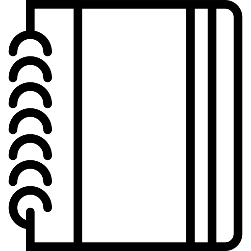 Notebook svg vector icon