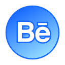 behance, circle, gradient, gradient , , social media svg vector icon