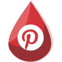 pinterest svg vector icon
