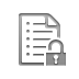 list,lock,open icon