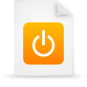 document, file, orange, paper icon