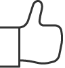 thumbs, up icon