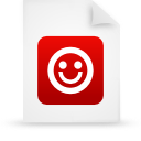file,document,paper,red icon