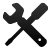 wrench,plus icon