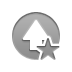 arrow,up,star icon