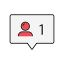 follow, instagram, person, profile svg vector icon