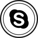 media, online, skype, social svg vector icon
