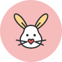 bunny svg vector icon