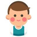 boy, brother, cartoon, child, family, kid svg vector icon