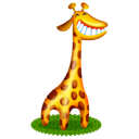 giraffe,animal,cartoon icon