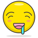 1, drooling, face svg vector icon